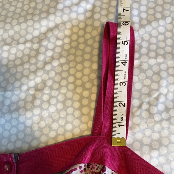 DNKY Jeans Flower Sun Dress Lined Drawstring Belt - Picture 11 of 12